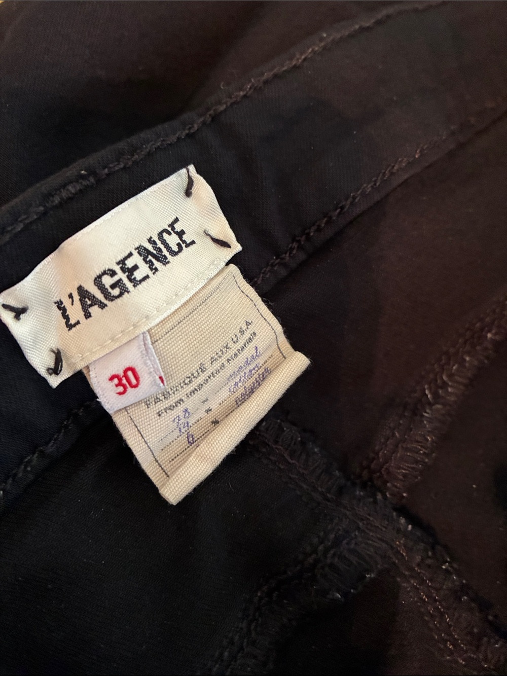 L’Agence Black Margot Skinny Highrise